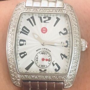 Michele diamond mini urban watch